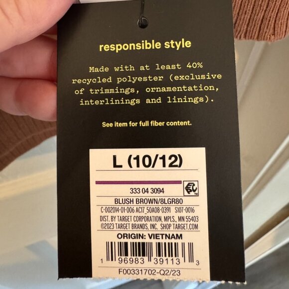 NWT Art Class Girl's Crewneck Pullover Sweatshirt, Size L (10/12), Blush Brown - Picture 16 of 16